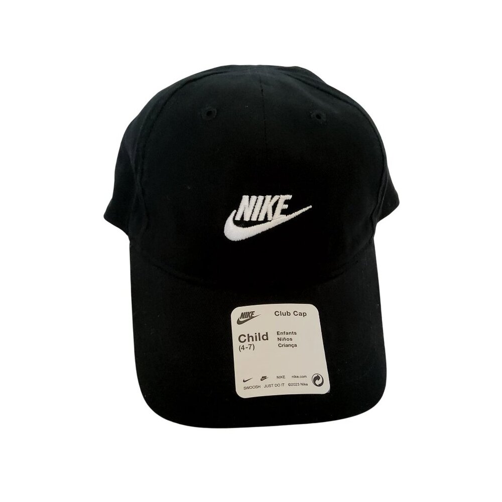 Nike Black  Classic design suitable for casual wear Childs Club Cap Child(4-7)